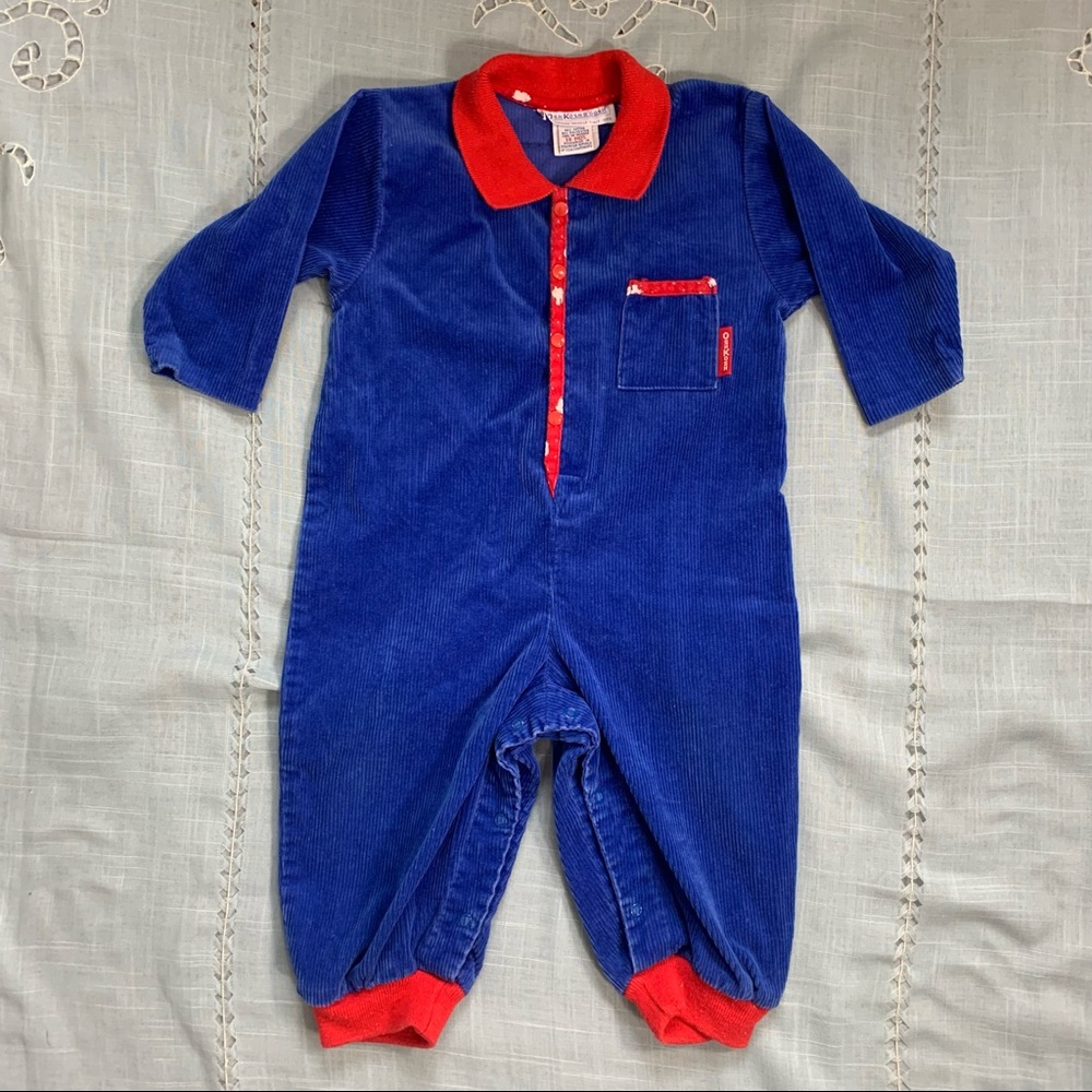 Vintage OshKosh B’gosh blue corduroy jumpsuit